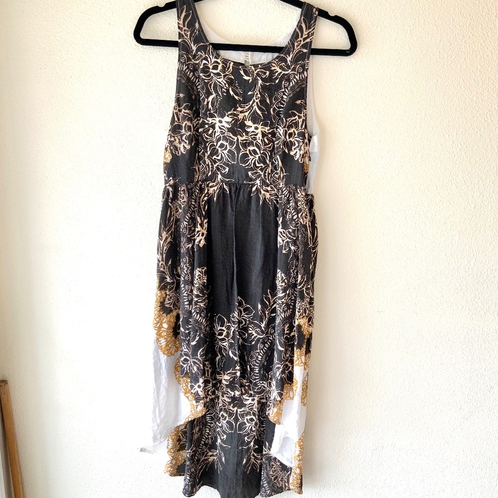 LIKE NEW! Rare Free People Russian Plate Dress Open Lace Back Size Sm/M